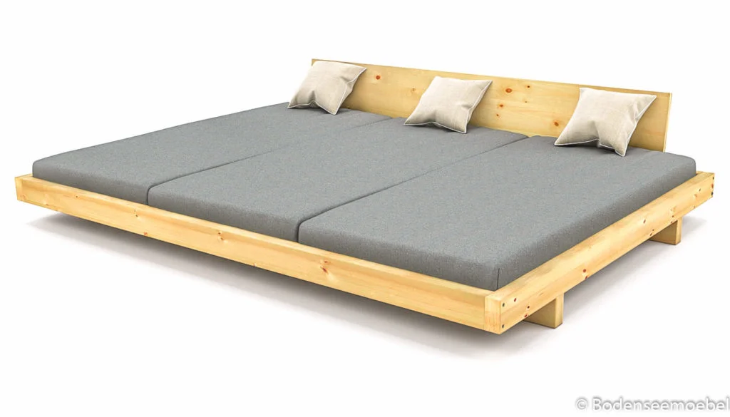 Ein Familienbett ist eine gemütliche Schlafstätte für die ganze Familie.