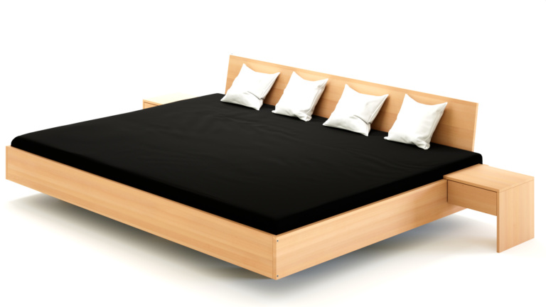 Dielenbett Buche Nachttische mit 1 Schublade