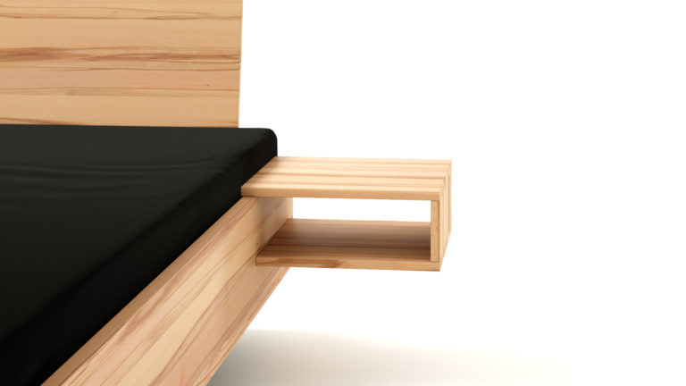 Dielenbett Kernbuche C-Tische Detail