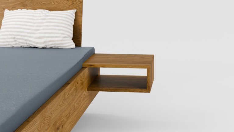 Dielenbett Wildeiche C-Tische Detail