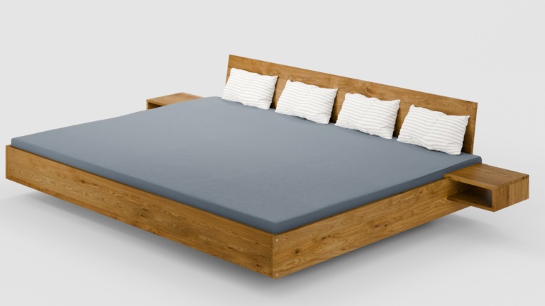 Dielenbett Wildeiche C-Tische